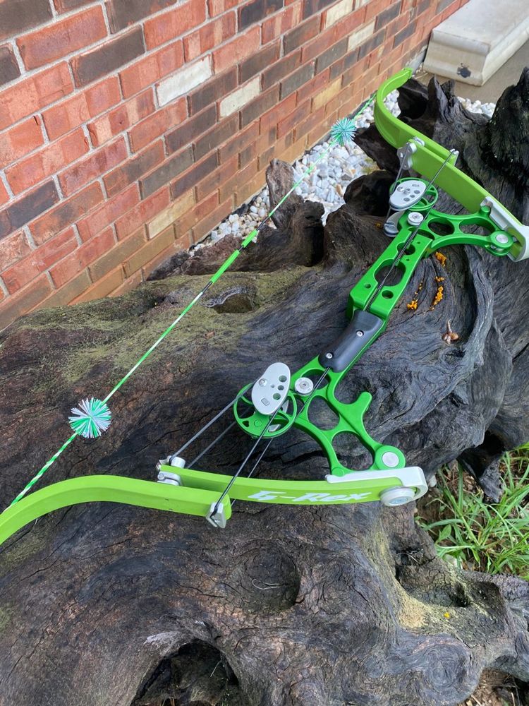 G-Rex lever bow in Lime / Silver anodize