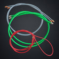Full set of cables: Clear yoke, Flo Green power, Red timing