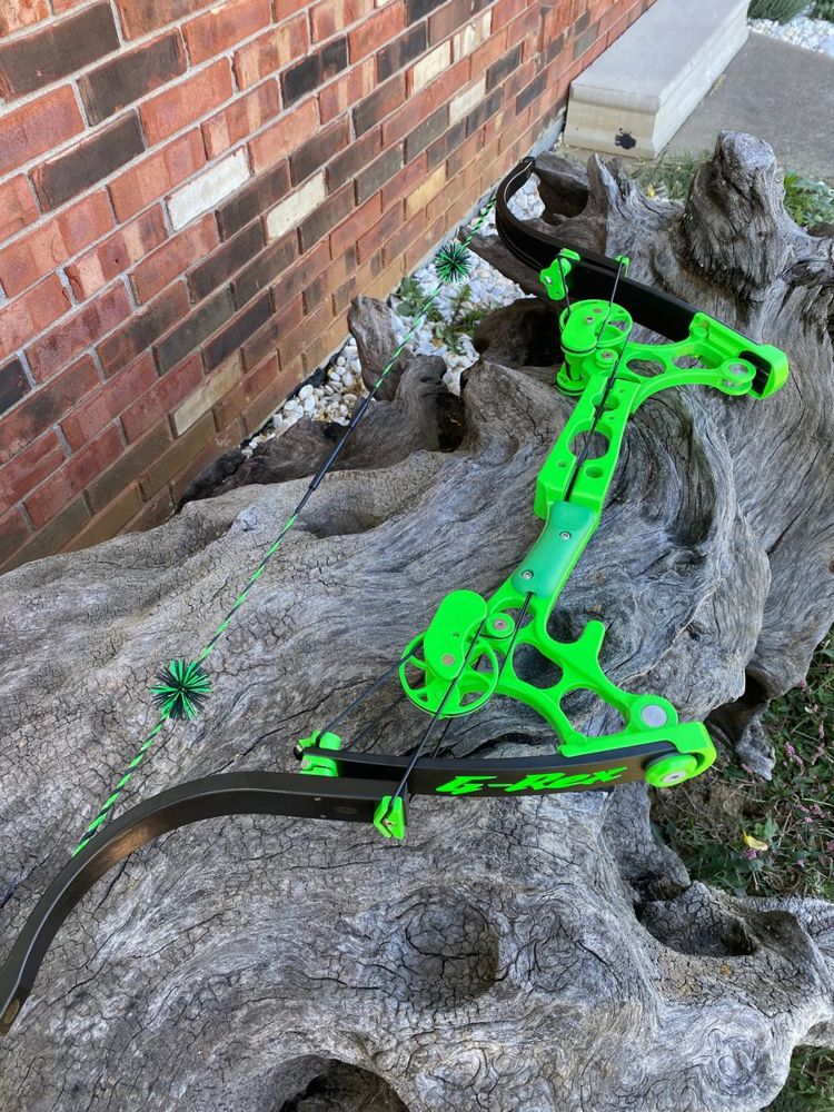 G-Rex lever bow in Green / Black anodize
