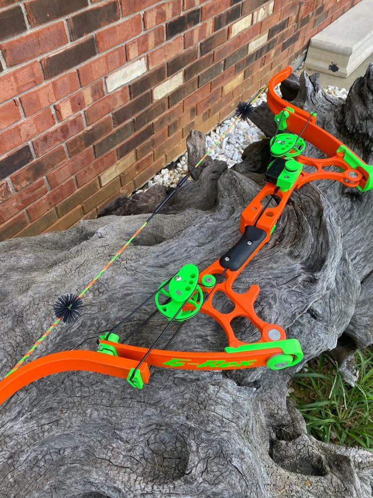 G-Rex lever bow in Orange / Green anodize
