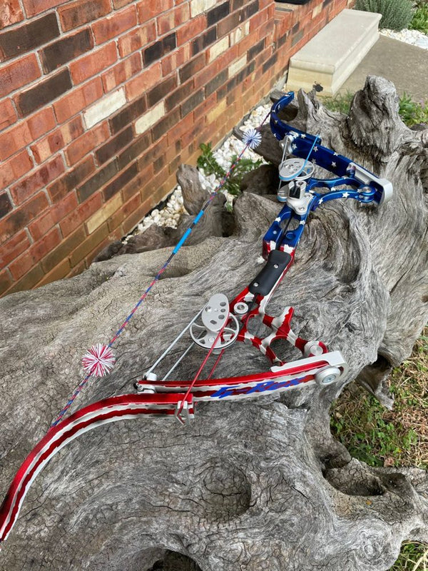 G-Rex lever bow in Patriot anodize
